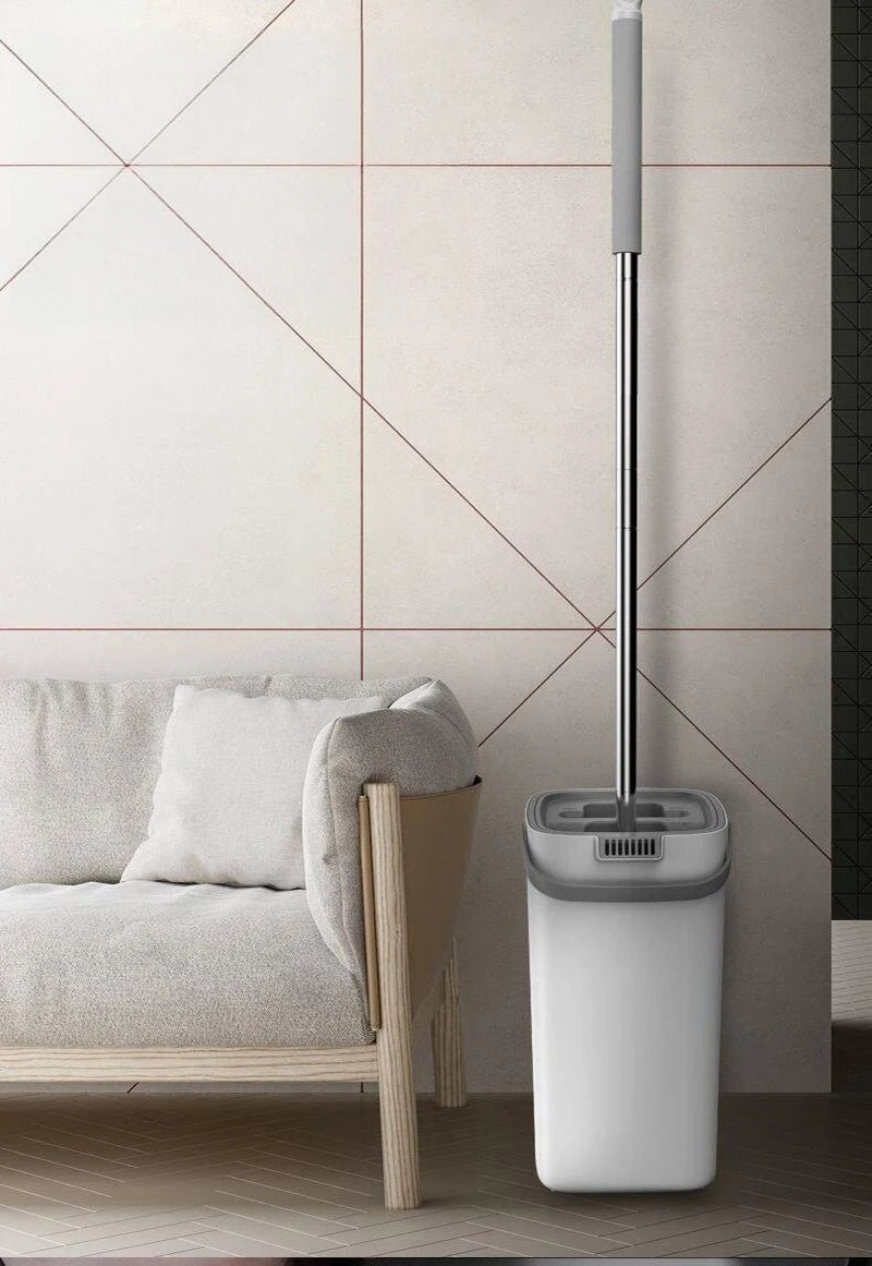 Smart Flat Mop & Self-Cleaning Bucket Set – Effortless Wet & Dry Floor Care