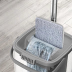 Smart Flat Mop & Self-Cleaning Bucket Set – Effortless Wet & Dry Floor Care
