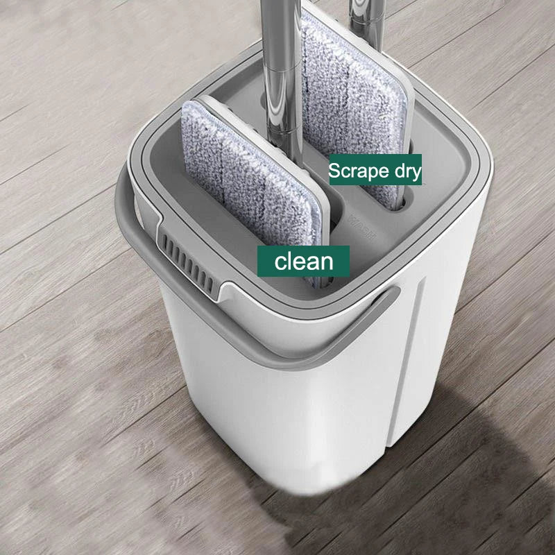 Smart Flat Mop & Self-Cleaning Bucket Set – Effortless Wet & Dry Floor Care